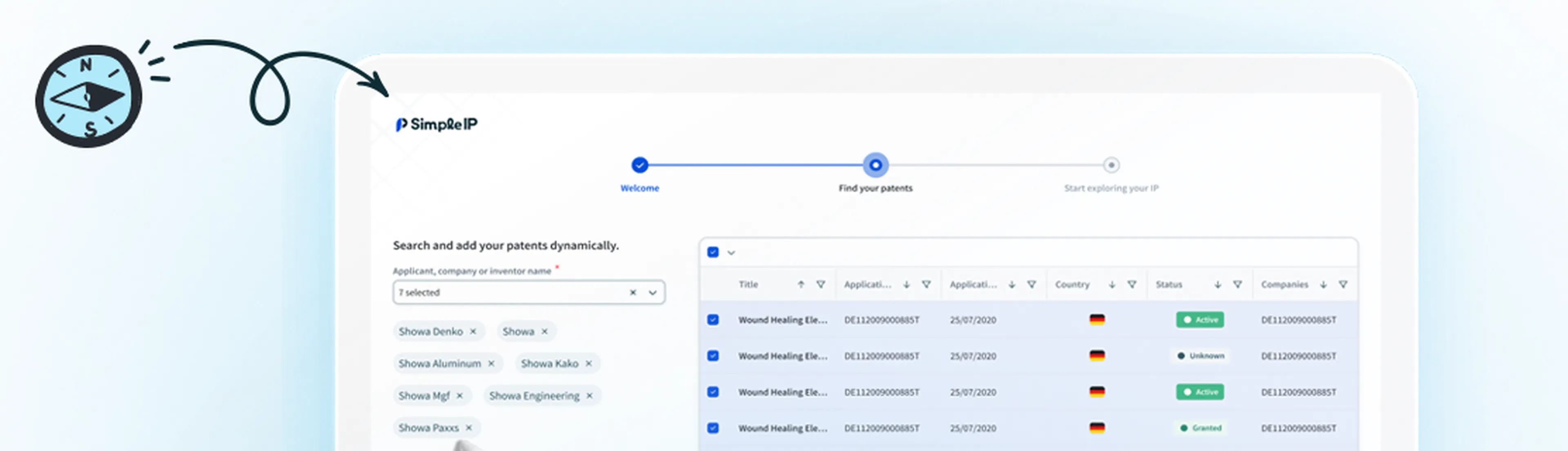 Simple IP dashboard showcase