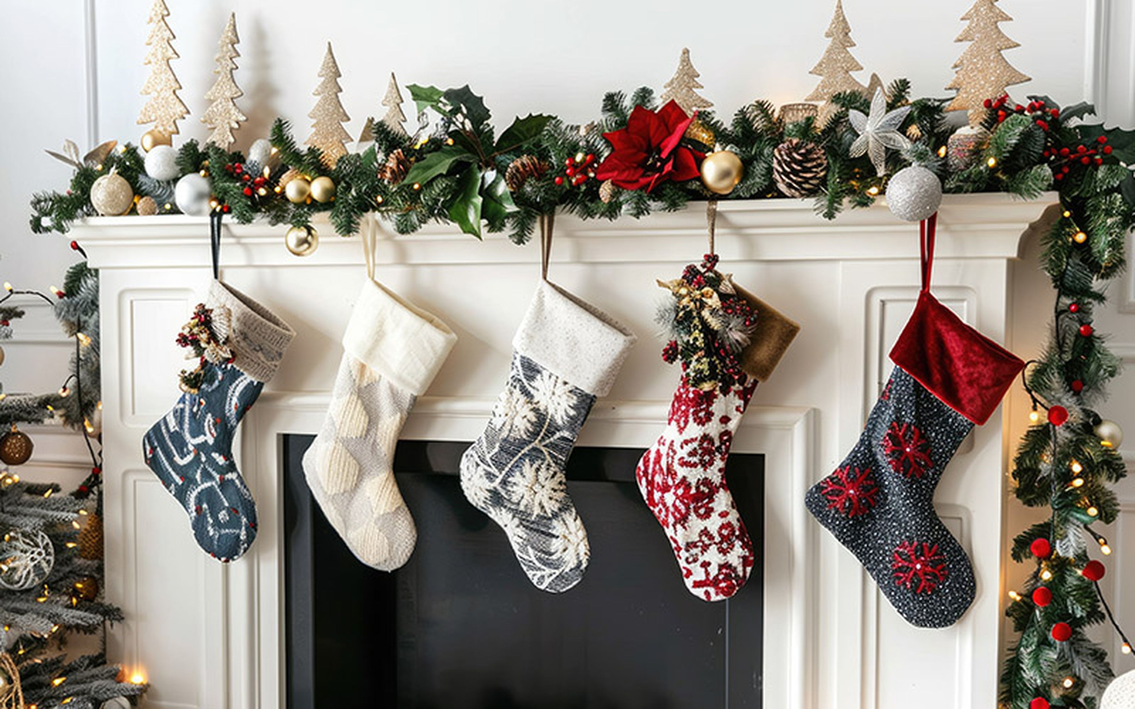 Whether a home has a fireplace or not, Christmas stockings still provide a place for all manner of holiday treats. Embodying timeless customs and inventive wonder, these simple solutions spark joy year after year.