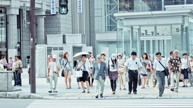 People walking